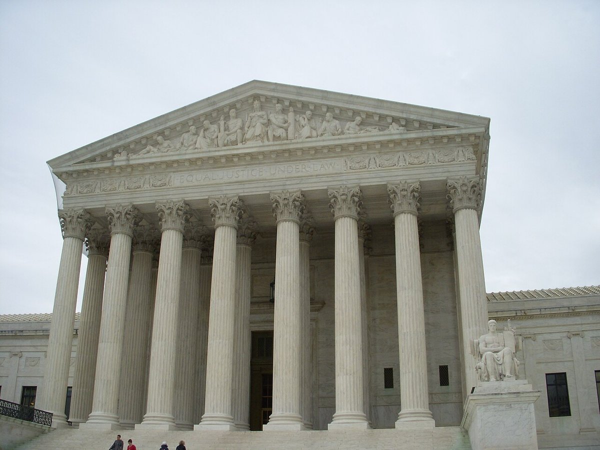 West facade of the United States Supreme Court Building
