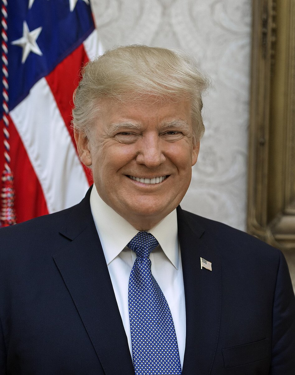 Official portrait of President Donald J. Trump, 2017